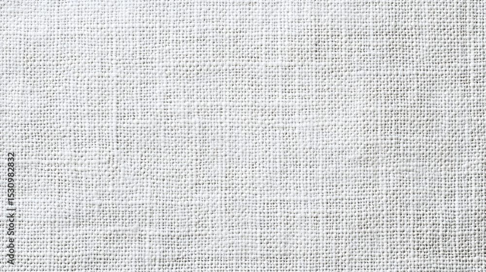 Fototapeta premium Close-up of White Woven Fabric Texture