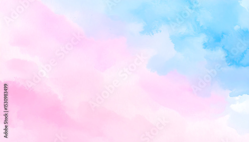 Pastel Pink and Blue Watercolor Background Texture
