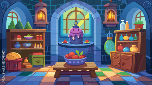 royal castle kitchen scene