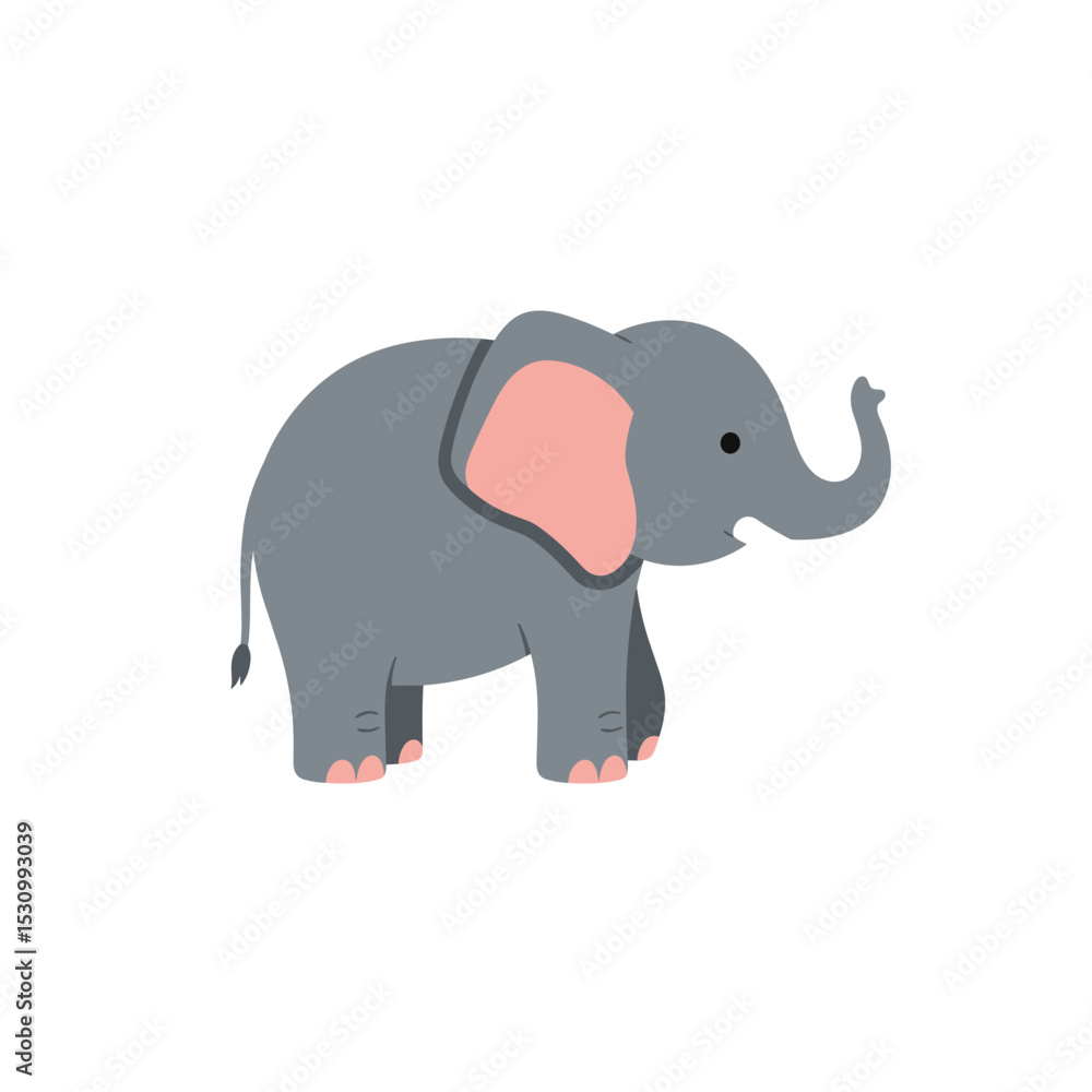 Cartoon Gray Elephant Cartoon Gray Elephant