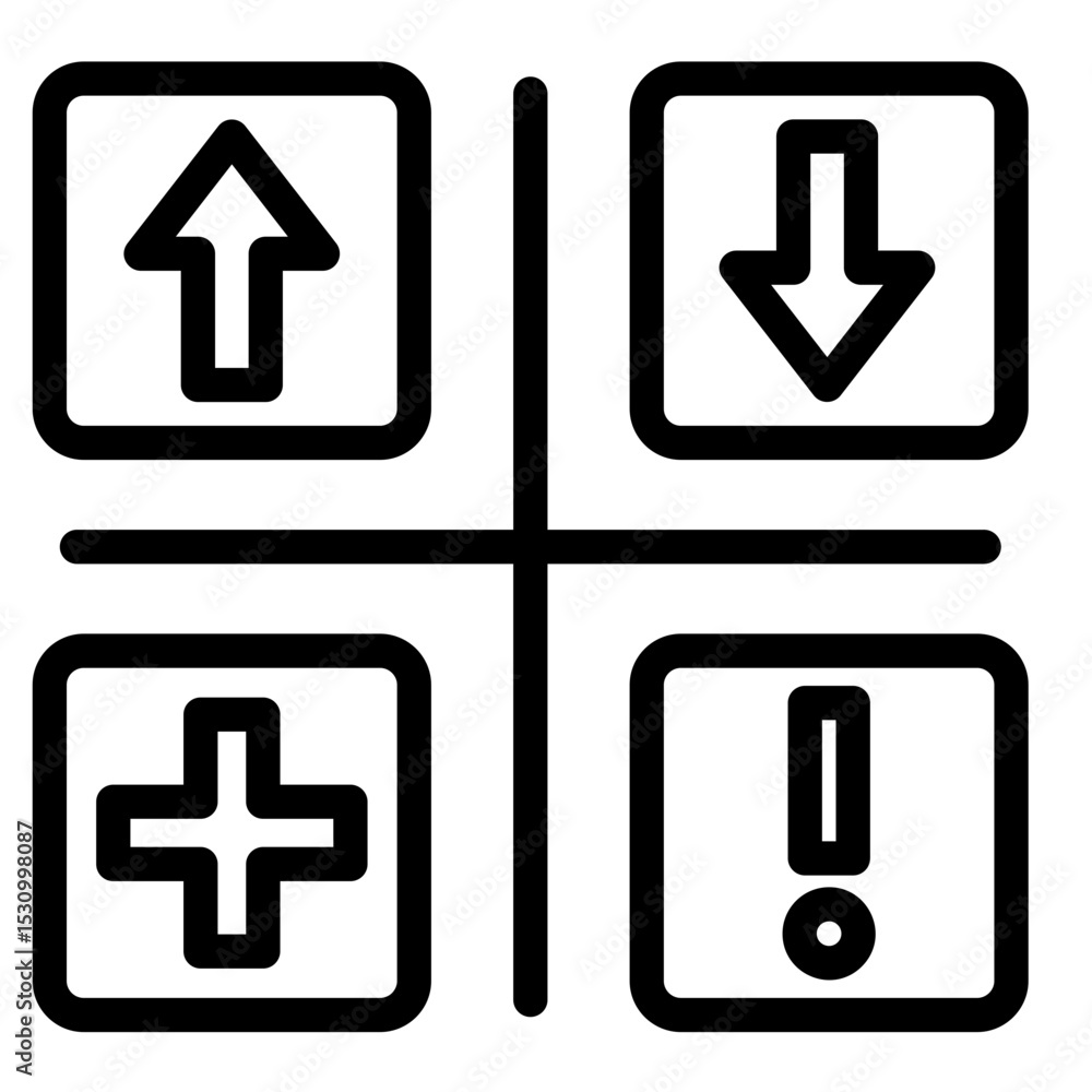 Obraz premium Swot Analysis Icon 