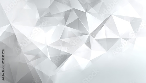 Abstract white background geometric polygon texture design for website and presentation template use