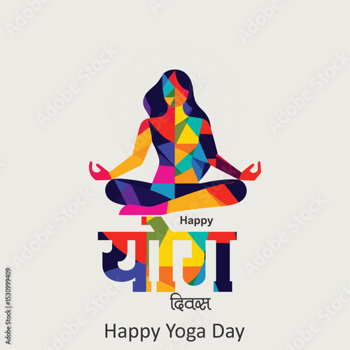 international yoga day concept yoga poses, with the words International Yoga Day written in large letters India yoga day or International yoga day background, 21 June
