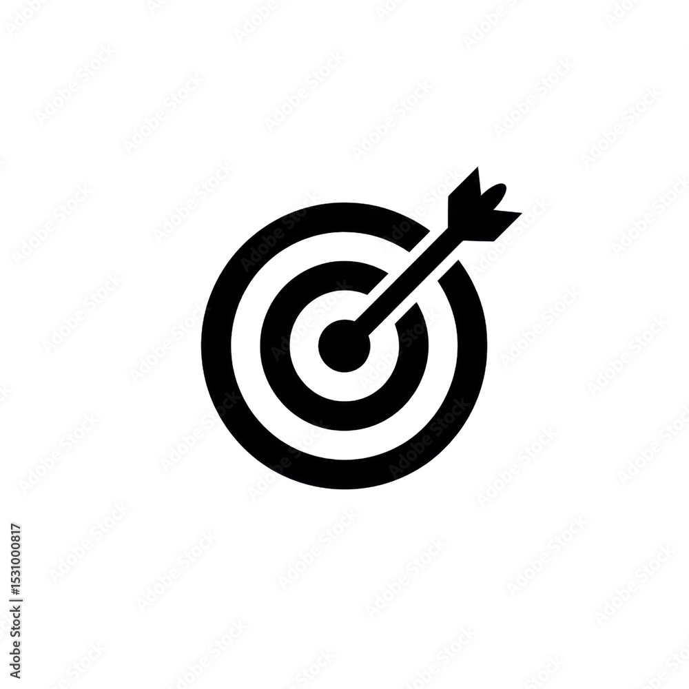 Target Icon with Arrow Symbolizing Goal Achievement and Focus in Strategy and Planning Context Transparent background or png Target Icon with Arrow Symbolizing Goal Achievement and Focus in Strategy and Planning Context Transparent background or png