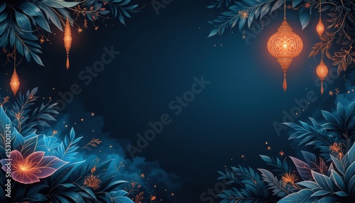 flower frame background celebration event with copy space