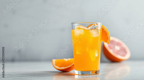 Refreshing Orange Juice Splash with Citrus and Berries – High-Speed Drink Photography