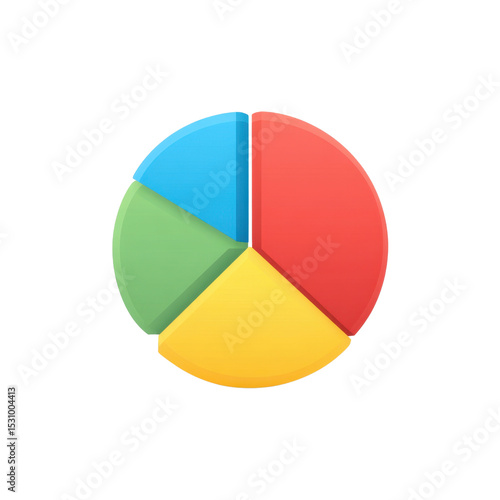 Bright and Colorful Pie Chart with Four Segments Representing Data in a Modern Style Transparent background or png Free Download Bright and Colorful Pie Chart with Four Segments Representing Data in a Modern Style Transparent background or png - GFXLoad