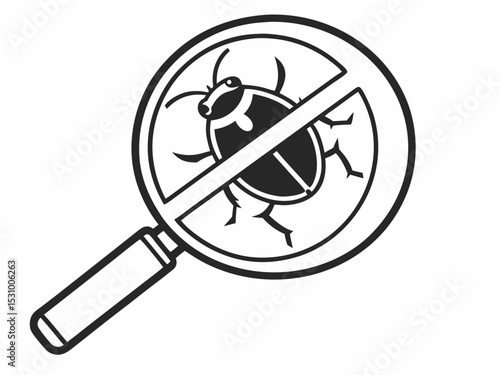 Professional Minimal Black Vector Icon Showing A Magnifying Gl Design