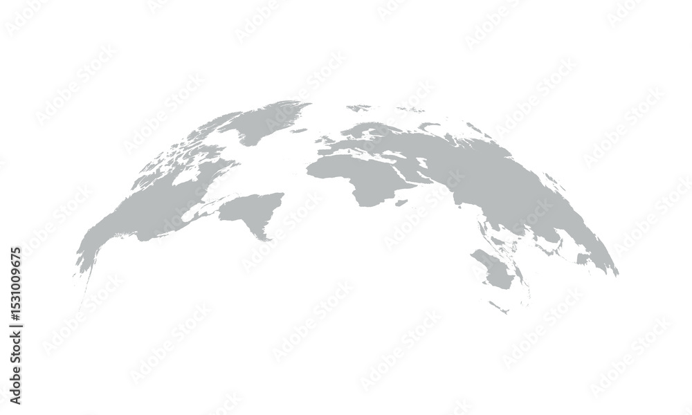 Obraz premium World map on white background.