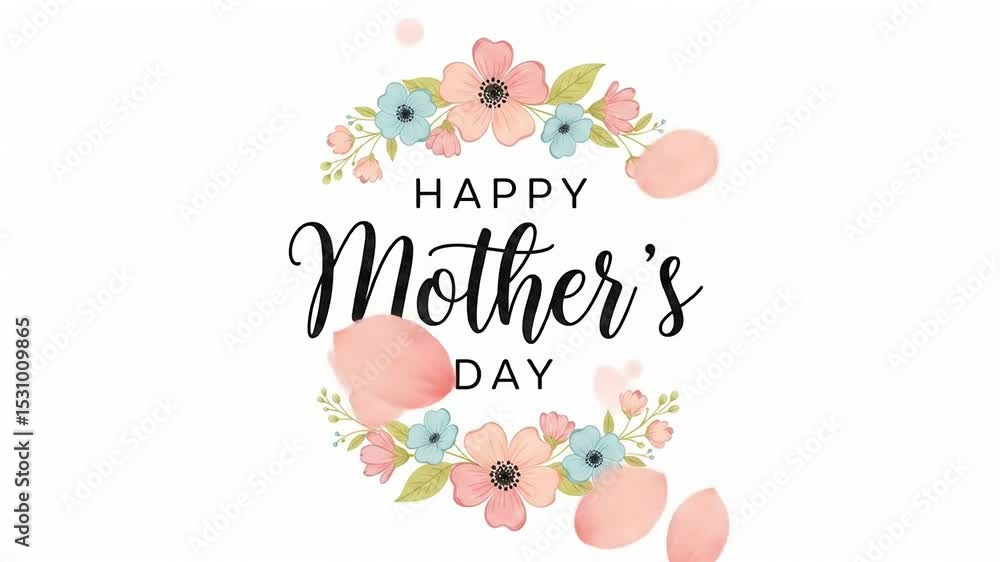Beautiful floral graphic design for mothers day greeting card Beautiful floral graphic design for mothers day greeting card