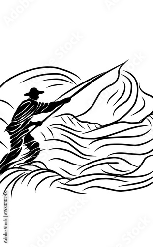 silhouette of a man