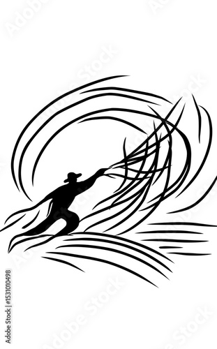 silhouette of a man