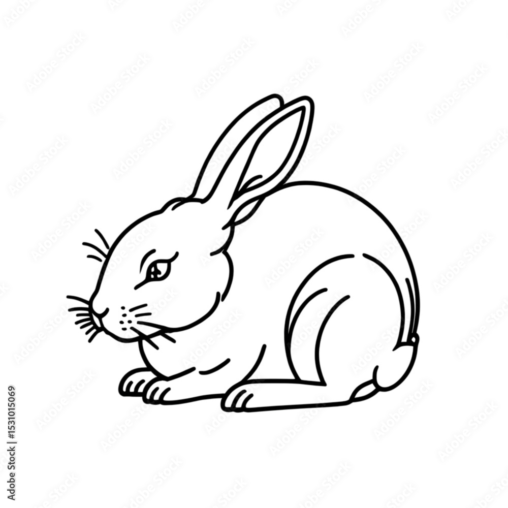 休んでいるうさぎ|Resting Rabbit 休んでいるうさぎ|Resting Rabbit