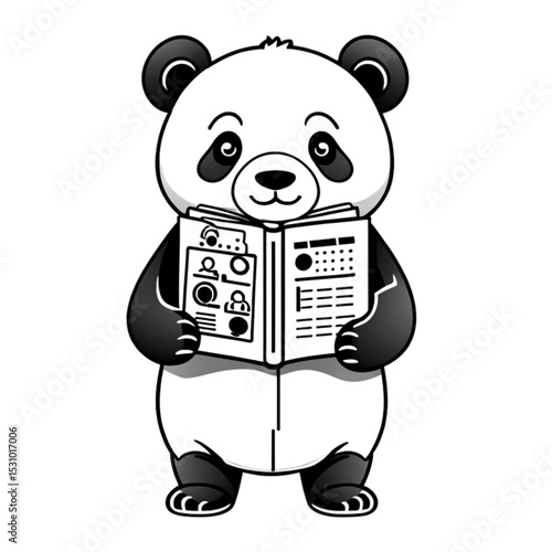 書類を持つパンダ｜Panda with Documents