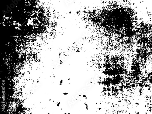 Grunge Vector Texture Rough Black and White Distressed Surface Effect