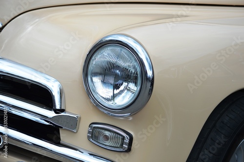 classic car headlight