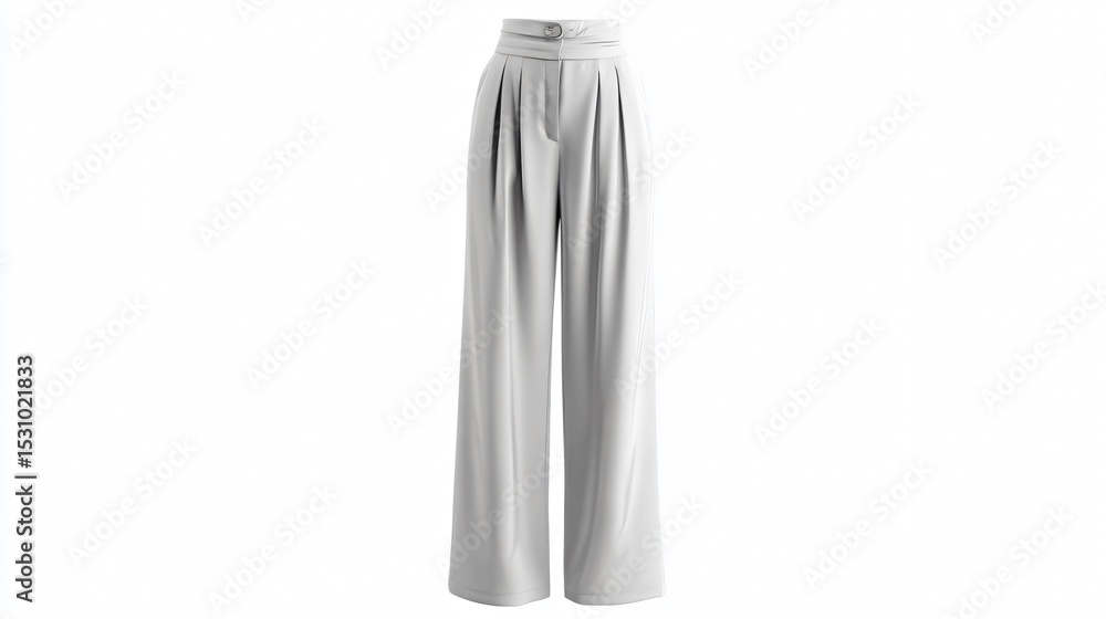 Elegant Light Gray Wide Leg Pants: Perfect for Work or Play Elegant Light Gray Wide Leg Pants: Perfect for Work or Play