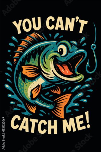You Can't Catch Me Fishing Art Print