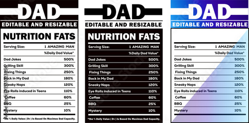 Dad Nutrition Facts, DAD nutrition Facts Happy dad nutrition facts best dad nutrition facts nutrition facts for dad nutrition facts
