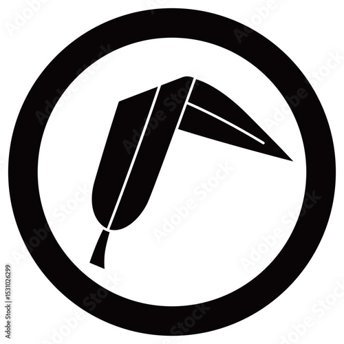 家紋です。丸に折れ葦の葉と言います。