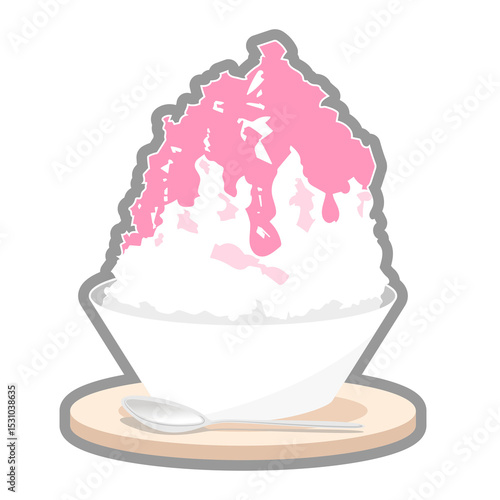 かき氷（イチゴ）