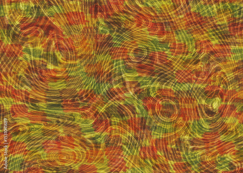 Abstract Swirling Autumn Colors Texture