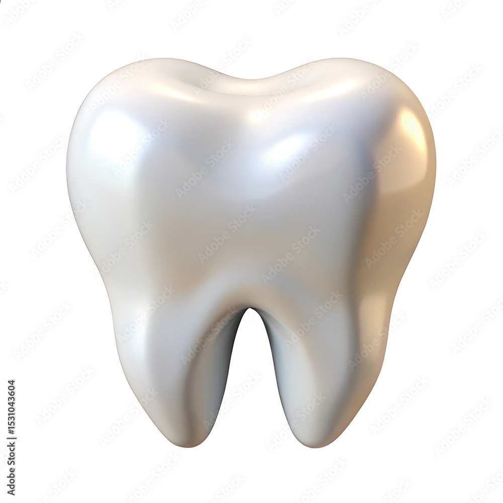 Single healthy human tooth 3d render Single healthy human tooth 3d render