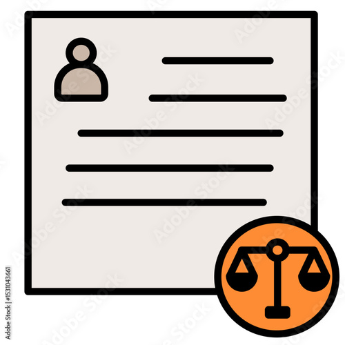 law and justice icon