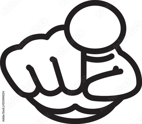 指さしのアイコン