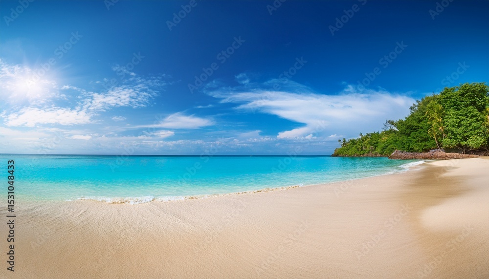 beautiful panoramic sea sand sky tropical relax beach sunny summer island landscape luxury travel destination beautiful panoramic sea sand sky tropical relax beach sunny summer island landscape luxury travel destination