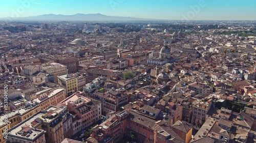 Wallpaper Mural View of the city from above. Travelling through beautiful places of Rome. High quality footage in 4k format Torontodigital.ca