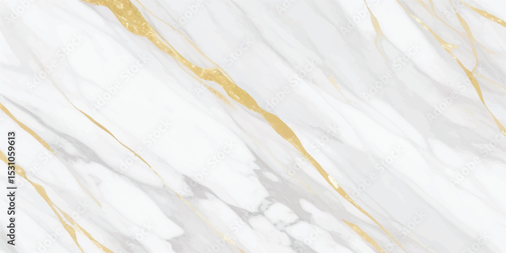 Obraz premium White and Gold Marble Texture – Abstract Stone Surface for Elegant Branding, Architecture, and Visual Content