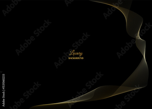 고급스러운 금색 물결 배경