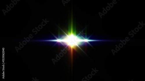 Wallpaper Mural light god rays optical lens flares sparkle overlay effect. Torontodigital.ca