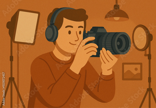 photographer with camera