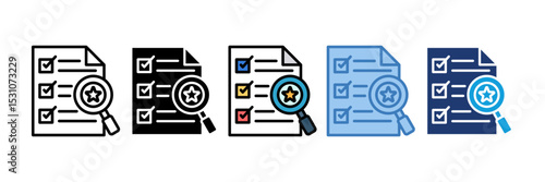 Performance Review Icon Element For Design