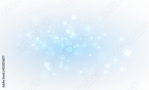 Soft translucent blue sparkle glow on abstract dreamy background with elegant dust glitter light effect mystical twinkle fantasy airy neon illumination fluid holographic enchantment

