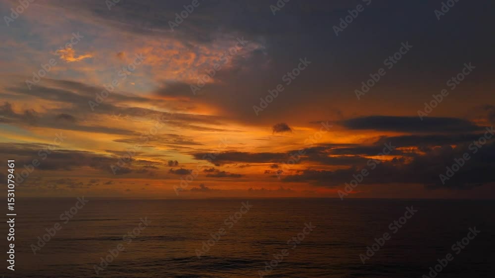 aerial view of beautiful sunset beach, peace sea surface aerial view of beautiful sunset beach, peace sea surface