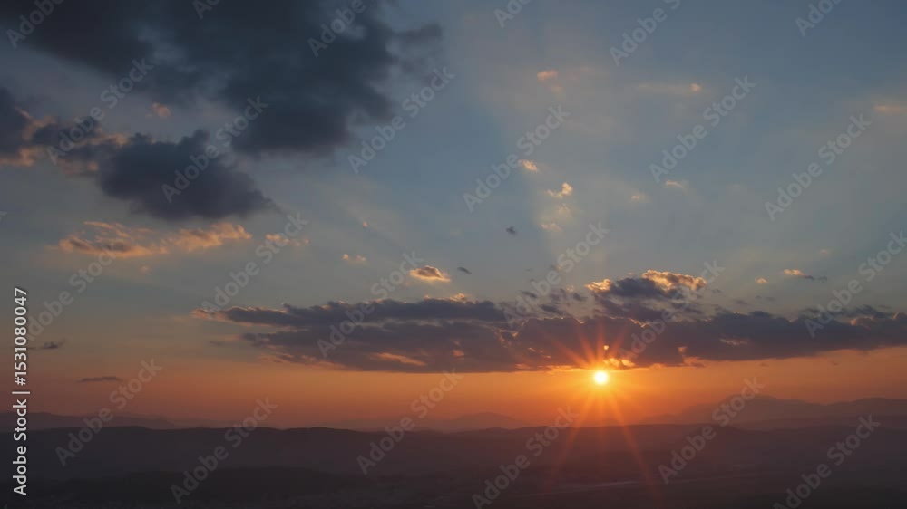 aerial view of beautiful sunset beach, peace sea surface aerial view of beautiful sunset beach, peace sea surface