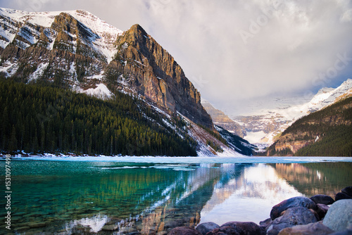 The rocky mountain and Lake Louise