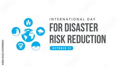 international day for disaster risk reduction vector concept design