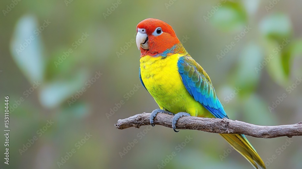 Vibrant King Parrot on Branch: A Stunning Display of Nature's Colors Vibrant King Parrot on Branch: A Stunning Display of Nature's Colors