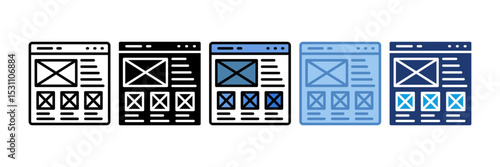 Wireframing Icon Element For Design