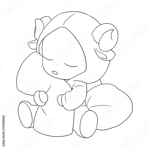 baby with teddy bear
