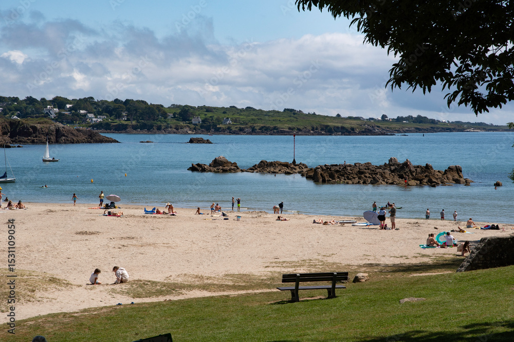 Obraz premium Névez, Port Manec’h, Raguénez, Névez, 29, Finistère, France
