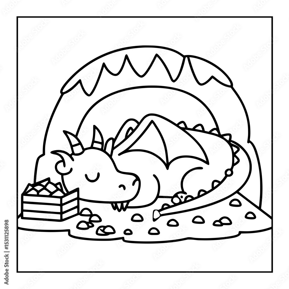 Fototapeta premium black and white coloring pages