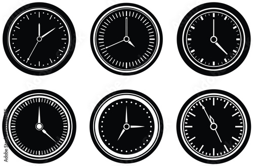 Free Download analog clock vector - GFXLoad