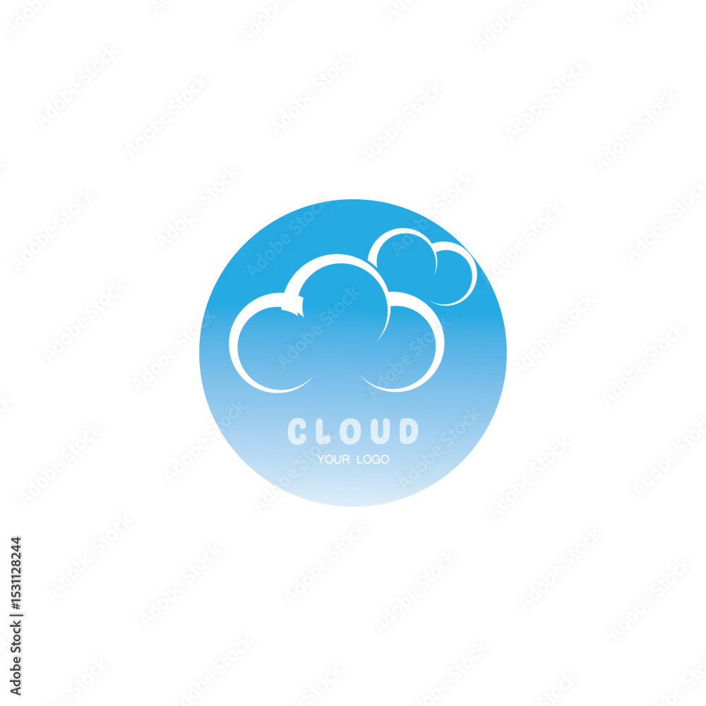 Cloud Logo And Symbol Icon template vector icon illustration design Cloud Logo And Symbol Icon template vector icon illustration design