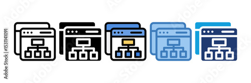Web Relation Icon Element For Design