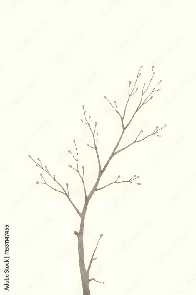 Minimalism, Nature, Tree Branches, Bare Trees, Winter, Abstract, Isolated Minimalism, Nature, Tree Branches, Bare Trees, Winter, Abstract, Isolated